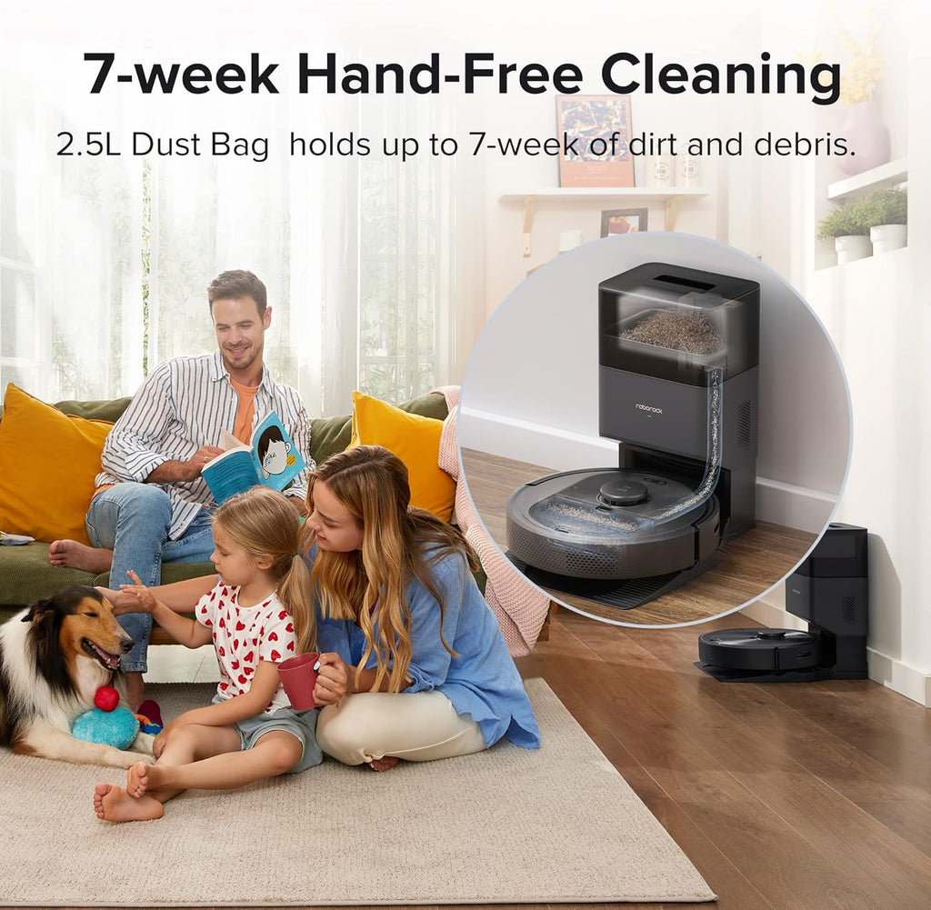 Robot Vacuum with Self-Empty Dock, 2700Pa Max Suction, 180mins Max Run-Time S85938