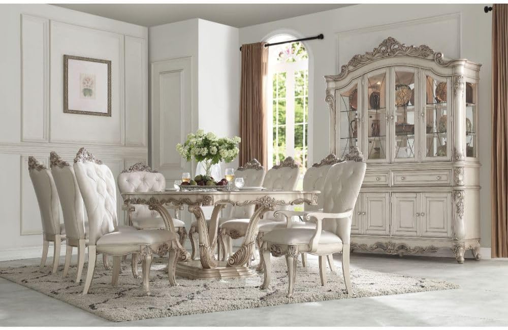 9-Piece Dining Set with Extendable Table, 6 Side Chairs and 2 Arm Chairs X123943