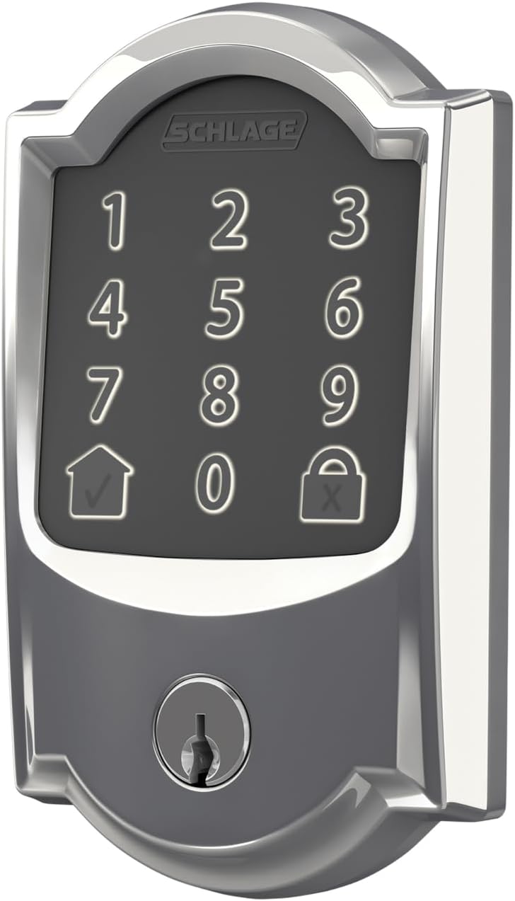 Bright Chrome Smart WiFi Deadbolt L57952