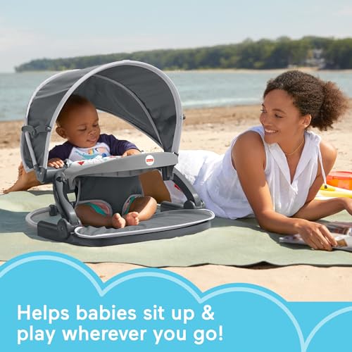 Travel Baby Chair Floor Seat with Snack Tray and Canopy L50916