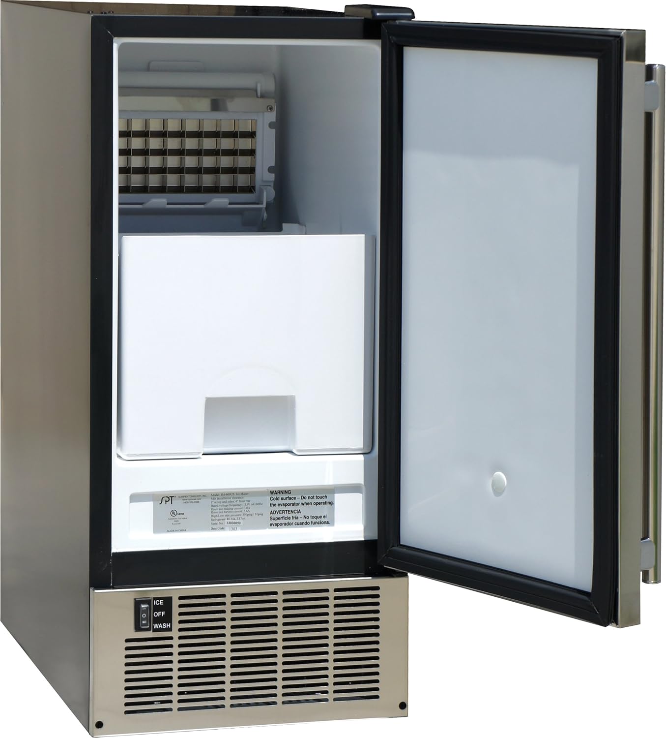 50LBS Stainless Steel Under-Counter Ice Maker L837059