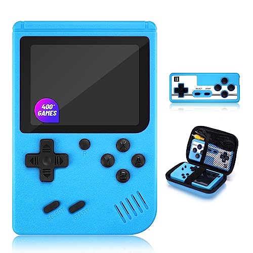 Handheld Retro Video Game Console with 3.0 Inch Screen (Blue-800 Games) N46226