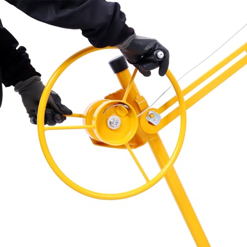 Black+Yellow Drywall Panel Hoist 150LBS Q806585