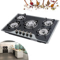 30" 5 Burner Gas Cooktop with Tempered Glass R41714