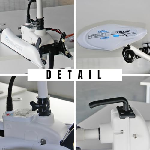 12V 55LB 48 Inch Shaft Bow Mount Electric Trolling Motor with Remote Control V11302
