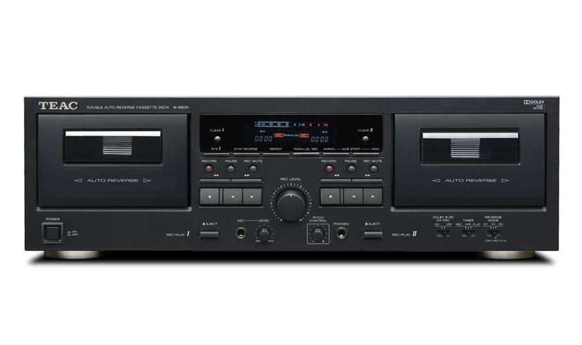 Black Dual Cassette Deck K7676