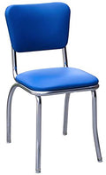 Red Glitter Sparkle Chrome Kitchen Chair E8822