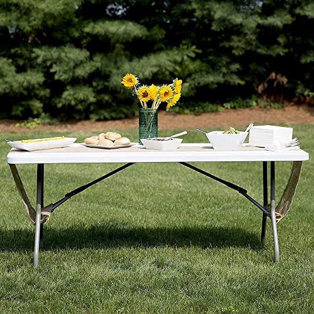 6ft Bi-Fold Folding Plastic Table B972643