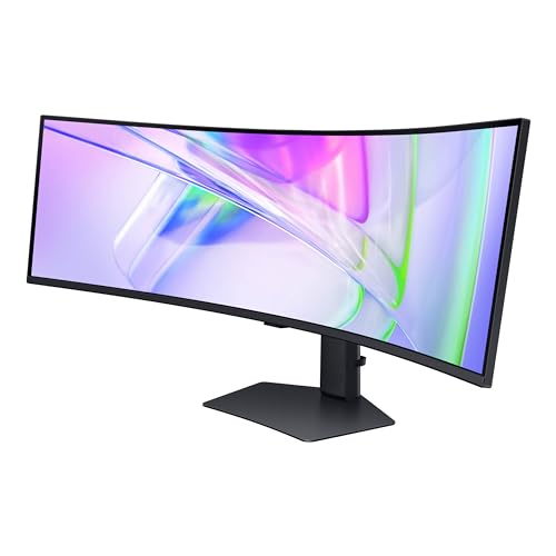 49" Curved Ultrawide Dual QHD Computer Monitor, USB-C, DisplayPort, HDMI, 120Hz, Height Adjustable Stand Z9644