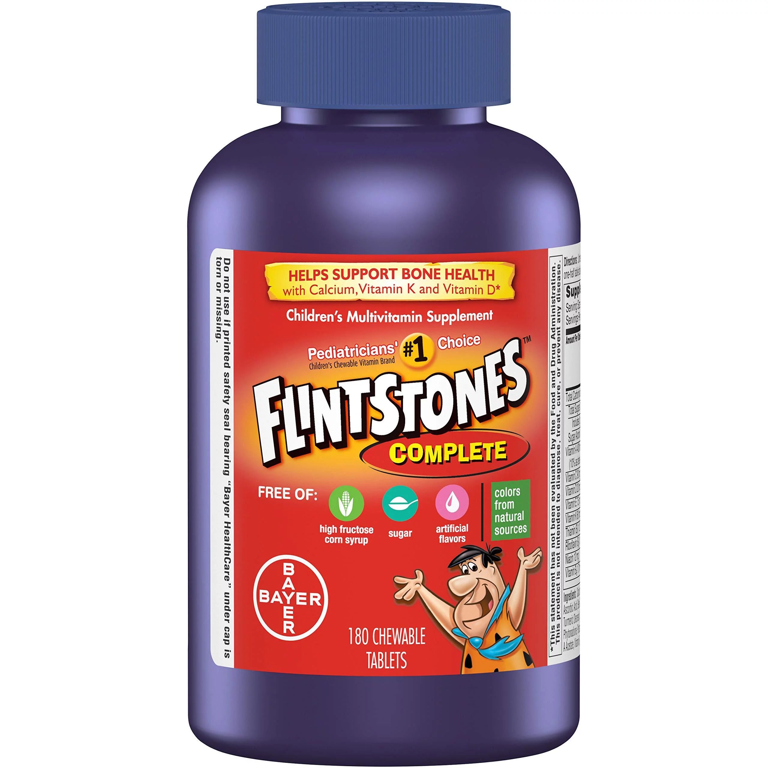 Chewable Multivitamin for Kids with Iron, Calcium, Vitamin C, Vitamin D, 180ct W743749