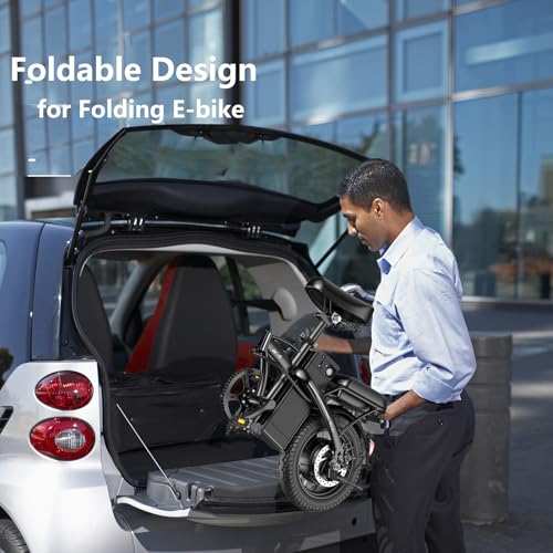 14" Mini Folding Electric Bike with 48V12AH Removable Battery L5387