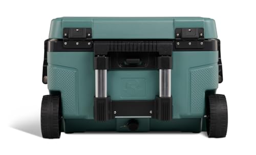 52Qt Wheeled Cooler Insulated Hard Shell Ice Chest T452401