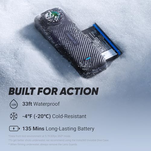 Waterproof 8K 360 Action Camera with Removable Lens Guards C98745