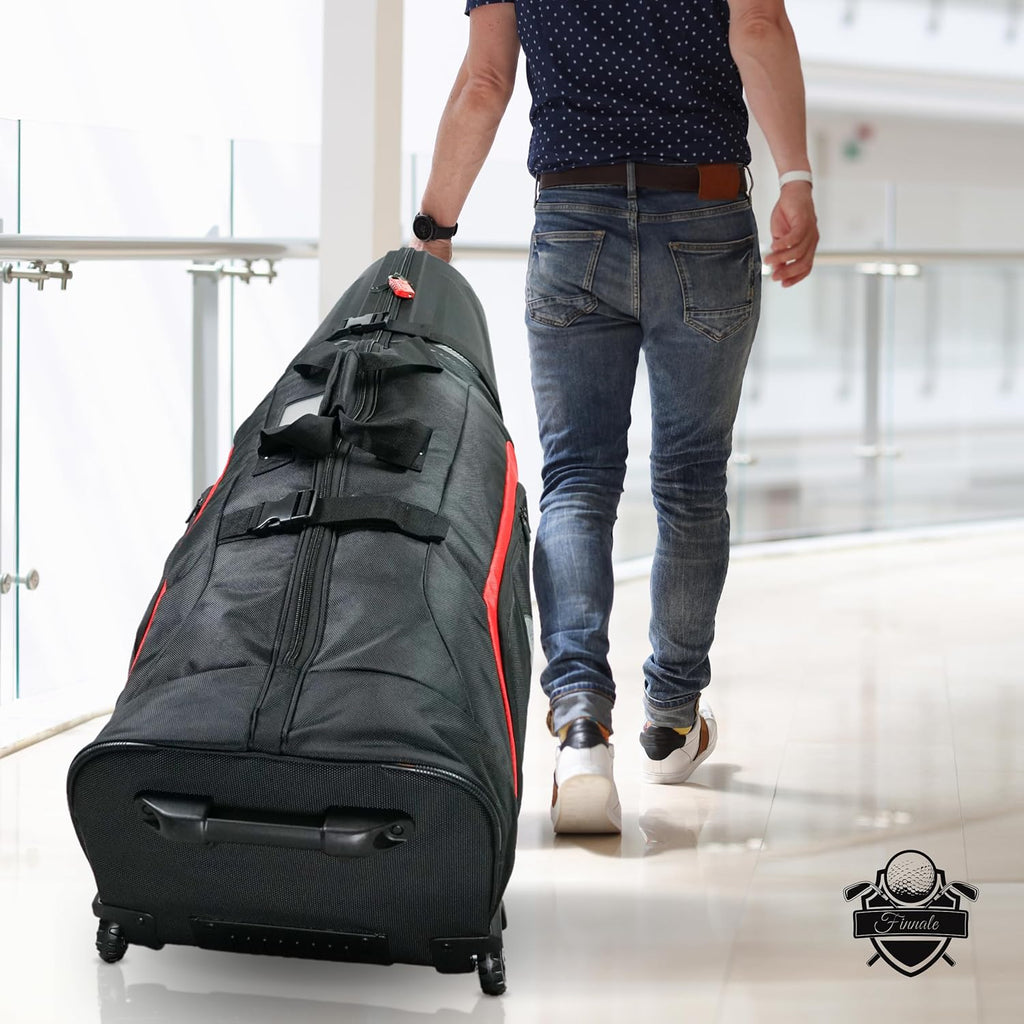 Golf Travel Bag with Hard Case Top and TSA Lock D137905