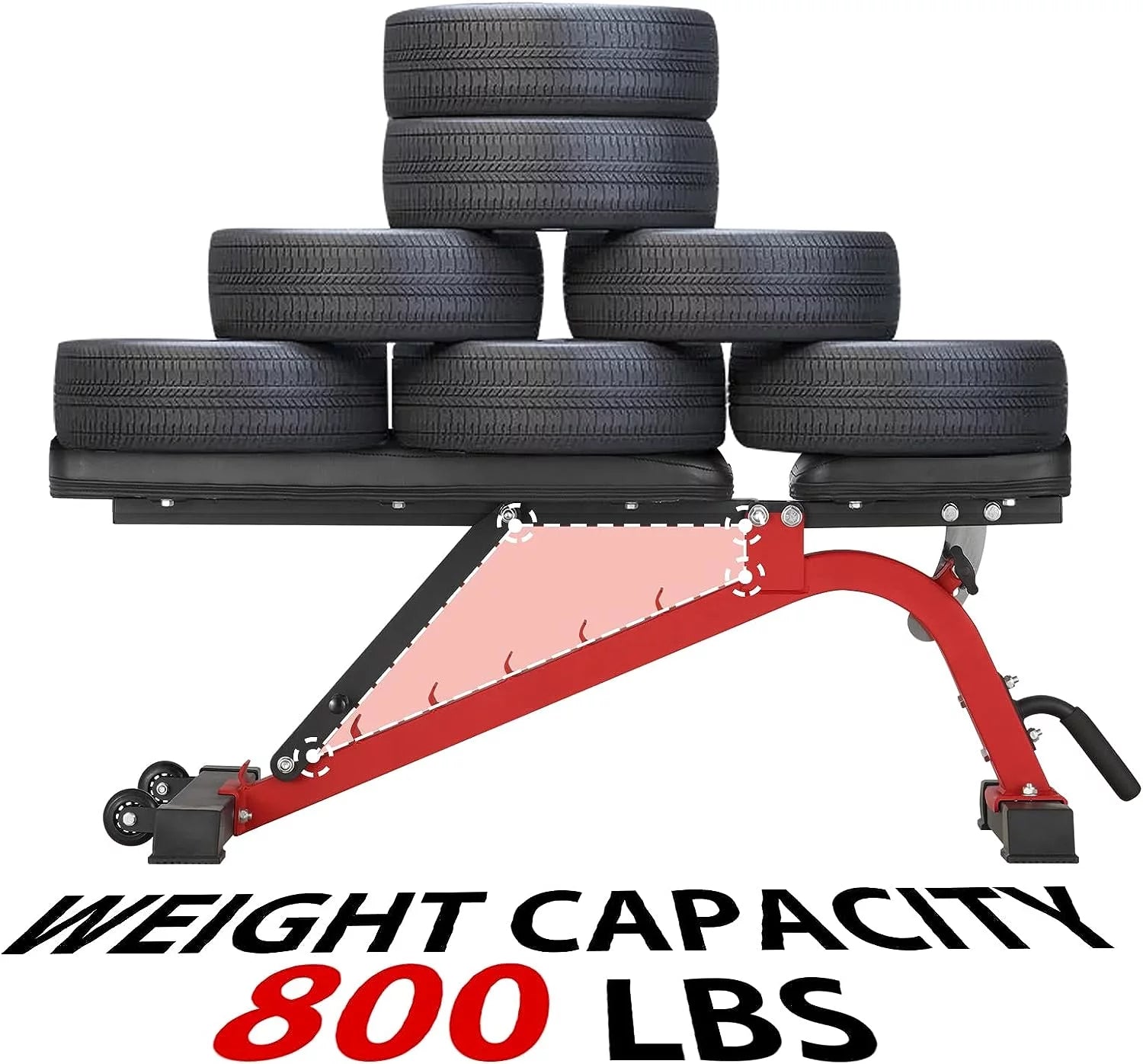 2000lbs Squat Rack with Weight Bench Combo V90134