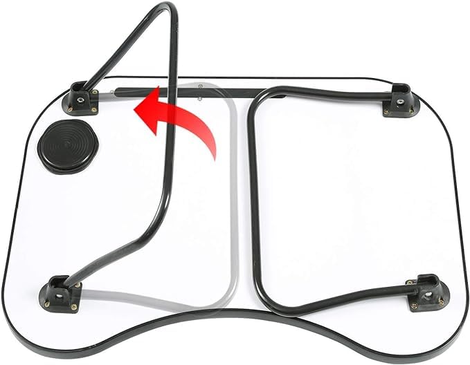 Gray Foldable Laptop Table with Cup Holder H9940