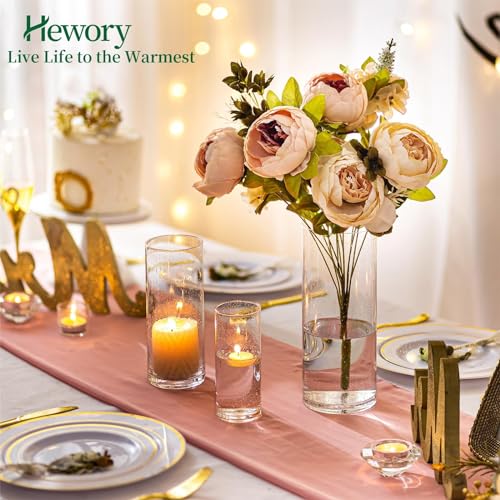3 PCS Clear Glass Cylinder Candle Holder U8219