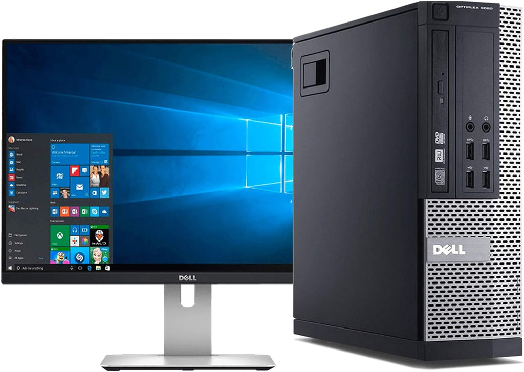 Small Form Factor Desktop PC, Intel Core i7-4770, 16GB Ram, 2TB SATA Drive + 256GB SSD, 24-inch LCD, Windows 10 Pro D8905
