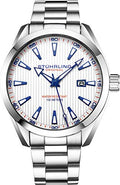 Analog Dial Date Calfskin Leather Band Dress Watch D428146