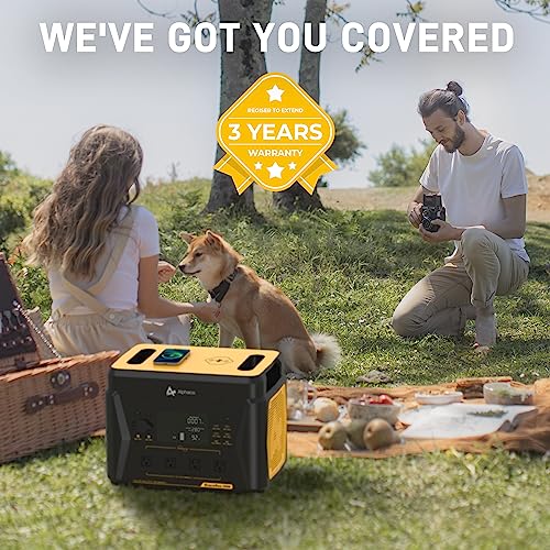 Portable Power Station 2203Wh, 1600W Solar Generator with 4 AC Outlets, 15 Power Outlets, Fast Charging H3458