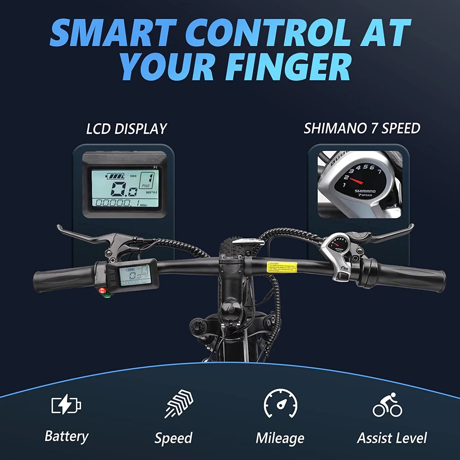 26" Fat Tire Electric Bike 500W 48V 13AH Removable Battery 20MPH O134