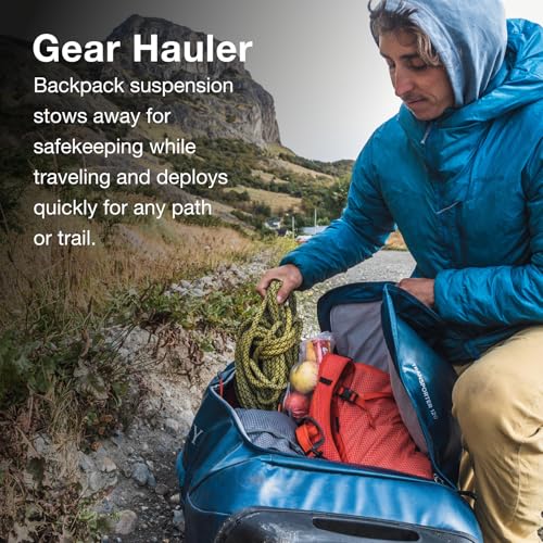 Black 120L Wheeled Travel Duffel Bag V585