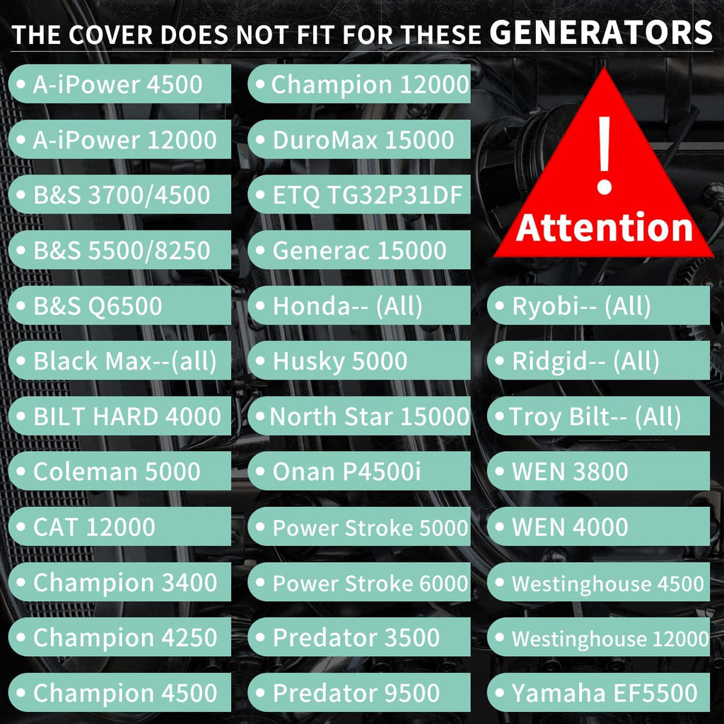 Black Ultra Heavy Duty Generator Tent Cover C586191