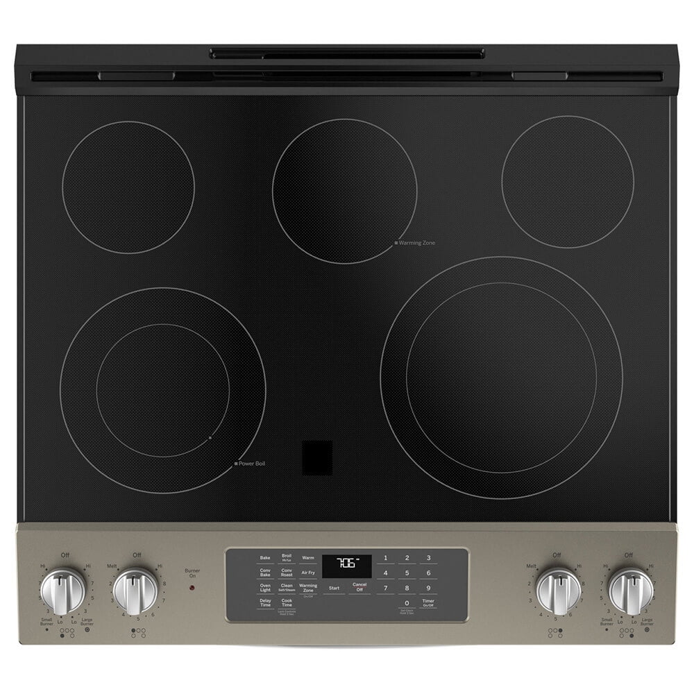 White Slide In Electric Range S604