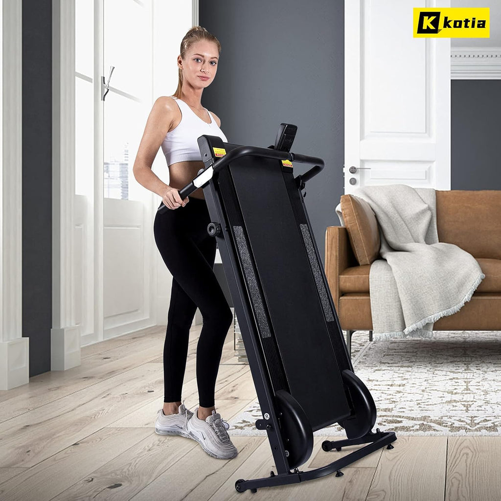 Manual Treadmill Non Electric with 10° Incline Small Foldable J9202