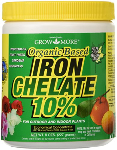Organic Iron Chelate Concentrate (10% Iron) 8 oz Water Soluble Chelated Iron N5554