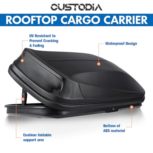 Gray 13 Cubic Feet Rooftop Cargo Box A9586
