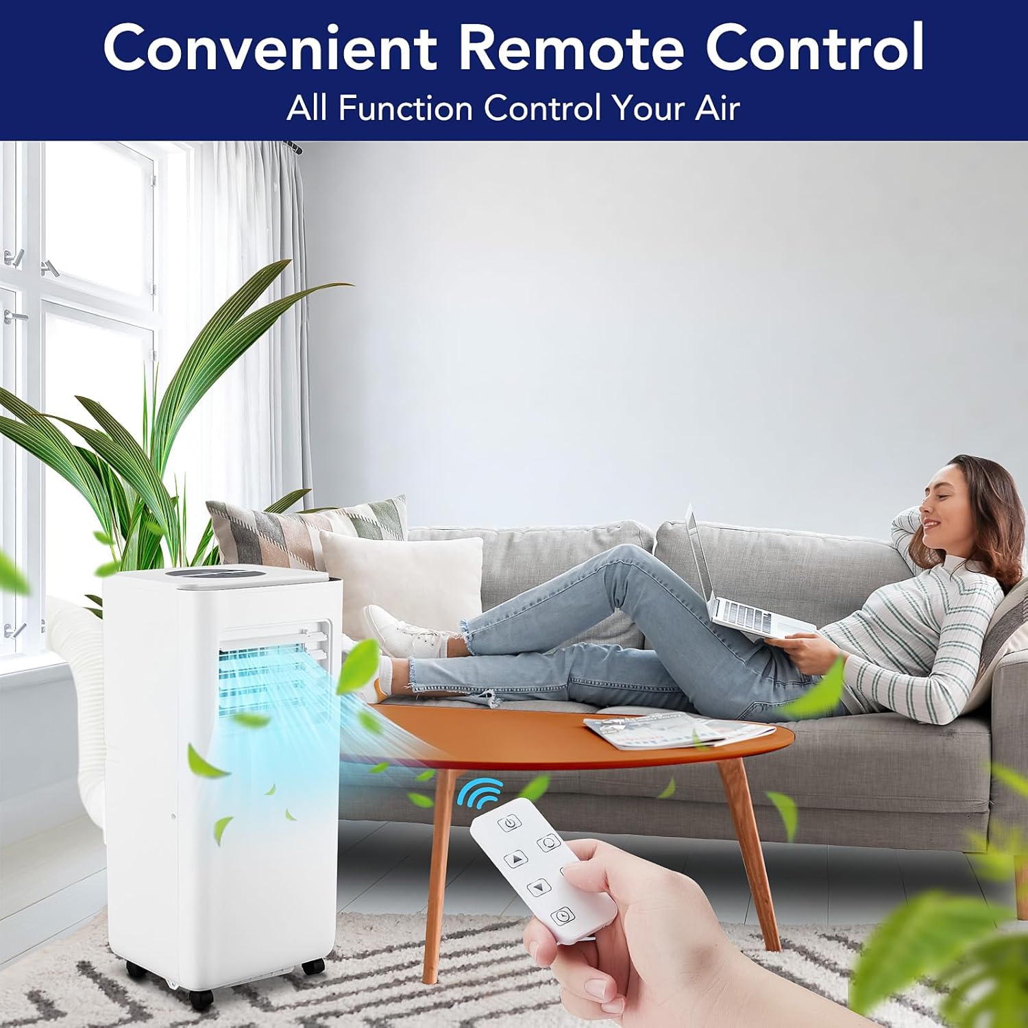 10,000 BTU Portable Air Conditioner with Remote Control N1651
