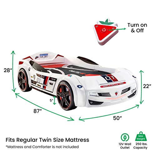 Black Kids Race Car Bed Frame Z55524
