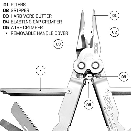 Black 420 Stainless Steel Multi-Tool with 18 Tools T969