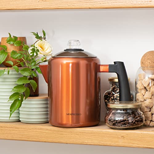 52 oz 12 Cup Stainless Steel Coffee Percolator C428