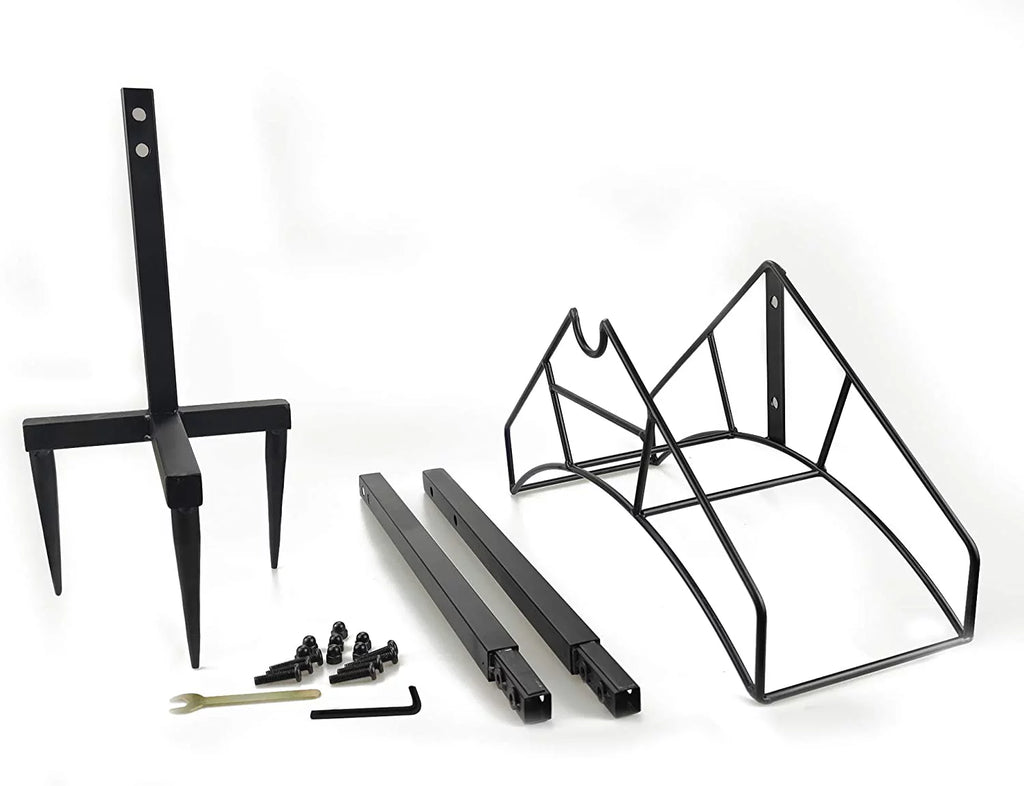 Black Heavy Duty Metal Garden Hose Holder S694480