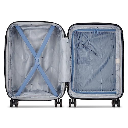 Glossy Ivory Hardside Expandable Luggage with Spinner Wheels, Carry on 21 Inch T592399