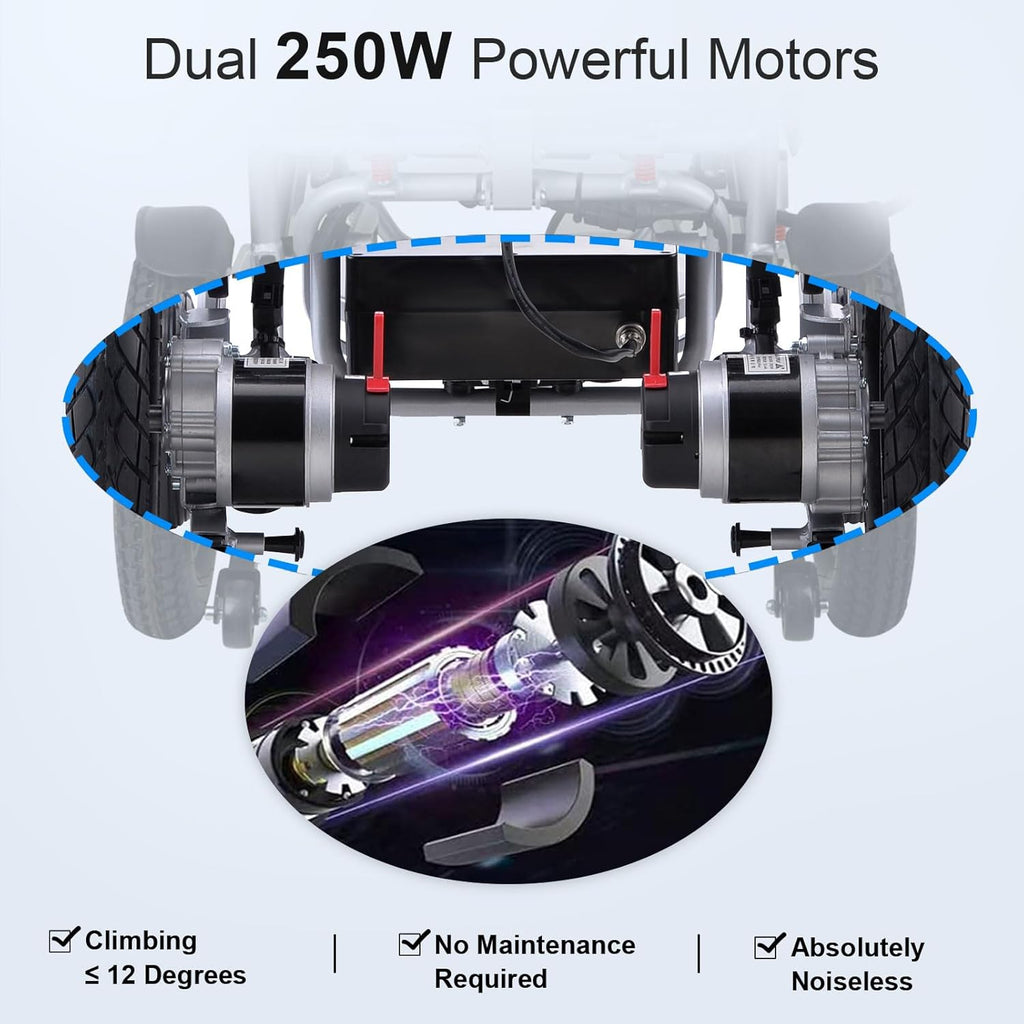 15 Miles Range Foldable Electric Wheelchair H139595