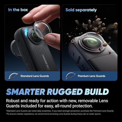Waterproof 8K 360 Action Camera with Removable Lens Guards C98745