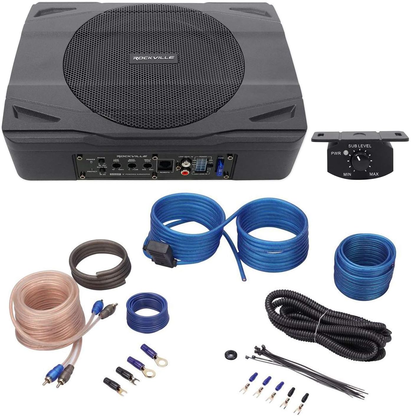 400 Watt Slim Powered Car Subwoofer S44516