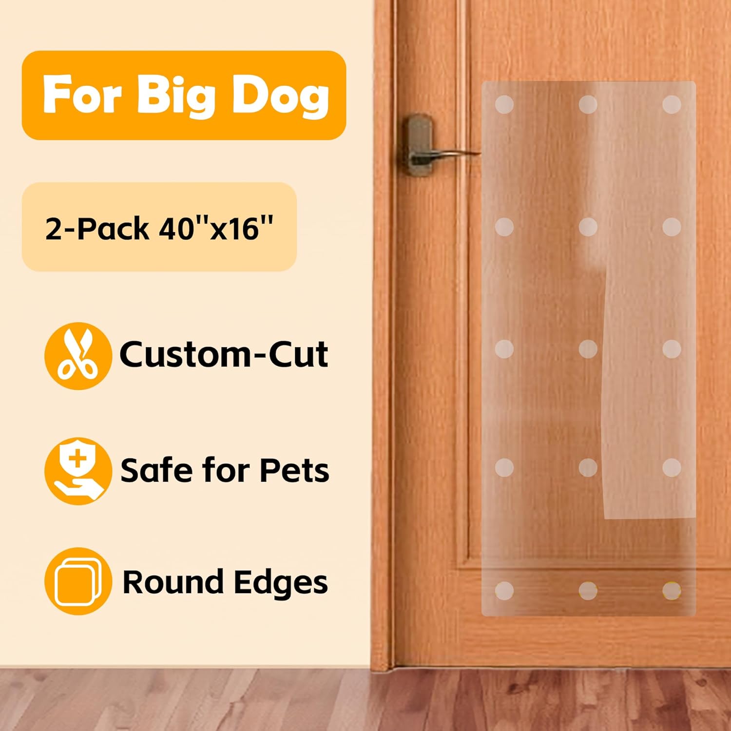 2-Pack 40'' x 16'' PVC Door Protector O524072