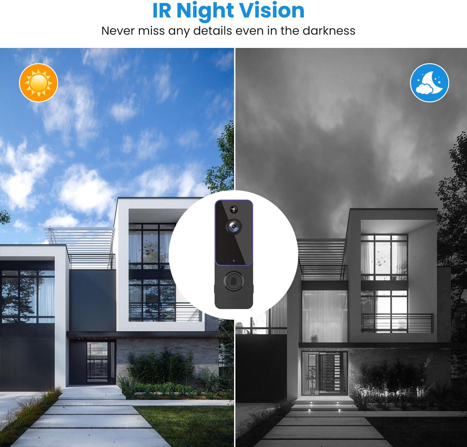 Wireless Doorbell Camera with Night Vision J605