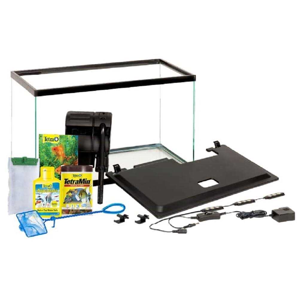 10 Gallon Glass LED Aquarium Kit Z21386