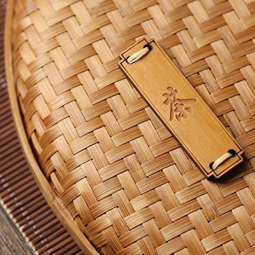 8 Inch Round Rattan Storage Basket with Lid R660