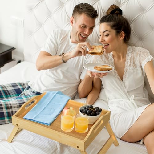 Bamboo Serving Tray with Folding Legs O3992