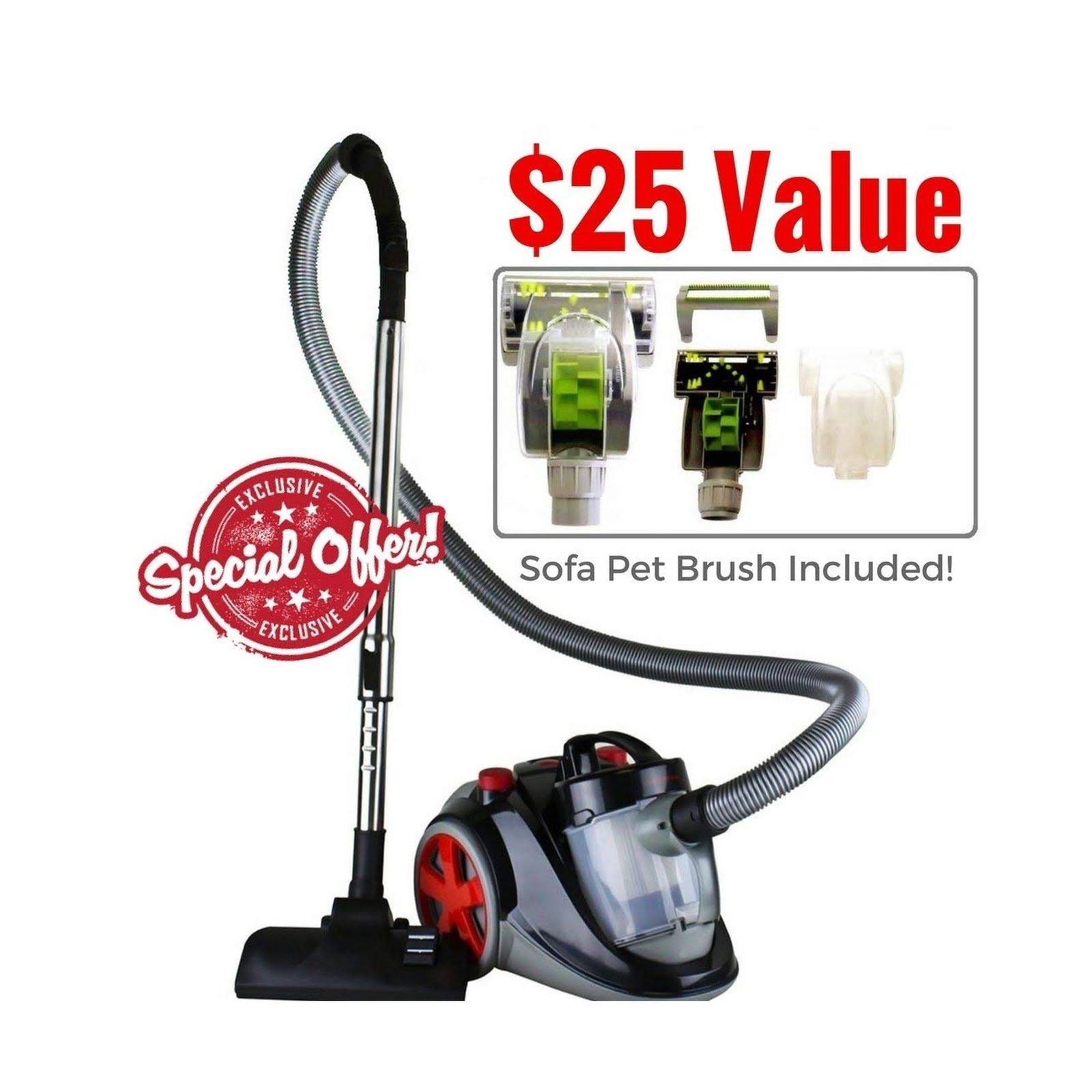 Bagless Canister Cyclonic Vacuum with HEPA Filter U81734