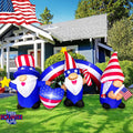 7 FT Inflatable 3 Gnomes with Archway Decorations Z646