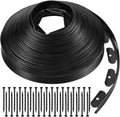 Black 100FT Landscape Edging Kit with 32 Anchoring Stakes O9102