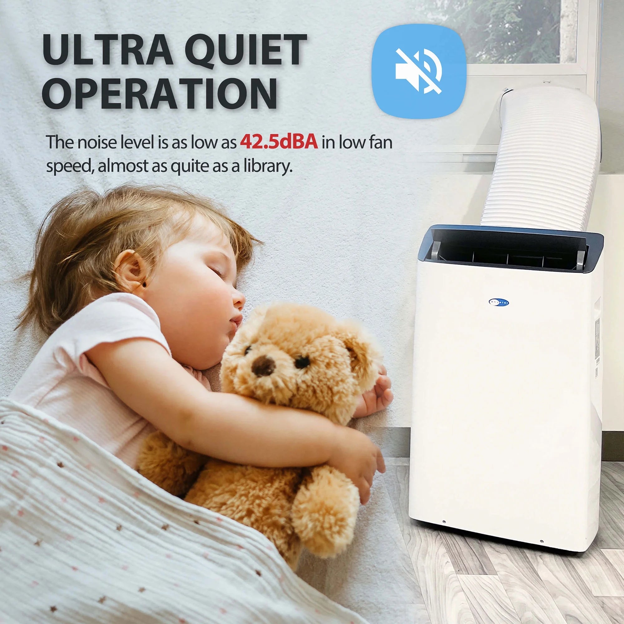 14,000 BTU Dual Hose AC, Heater, Dehumidifier, Fan L97457