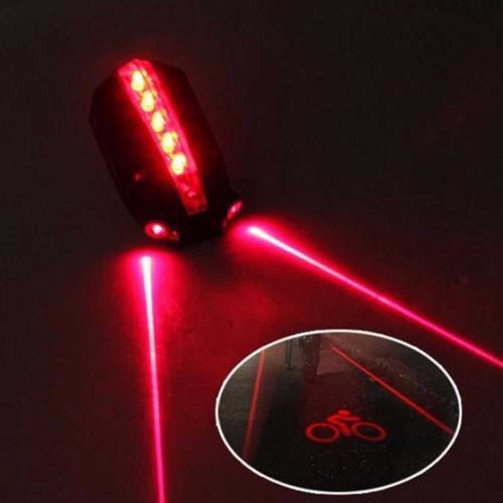 Cycling Projector Taillight Bike Laser Warning Light D604